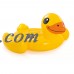 Intex Inflatable Yellow Duck Ride-On Pool Float, 58" x 58" x 32"   556483405